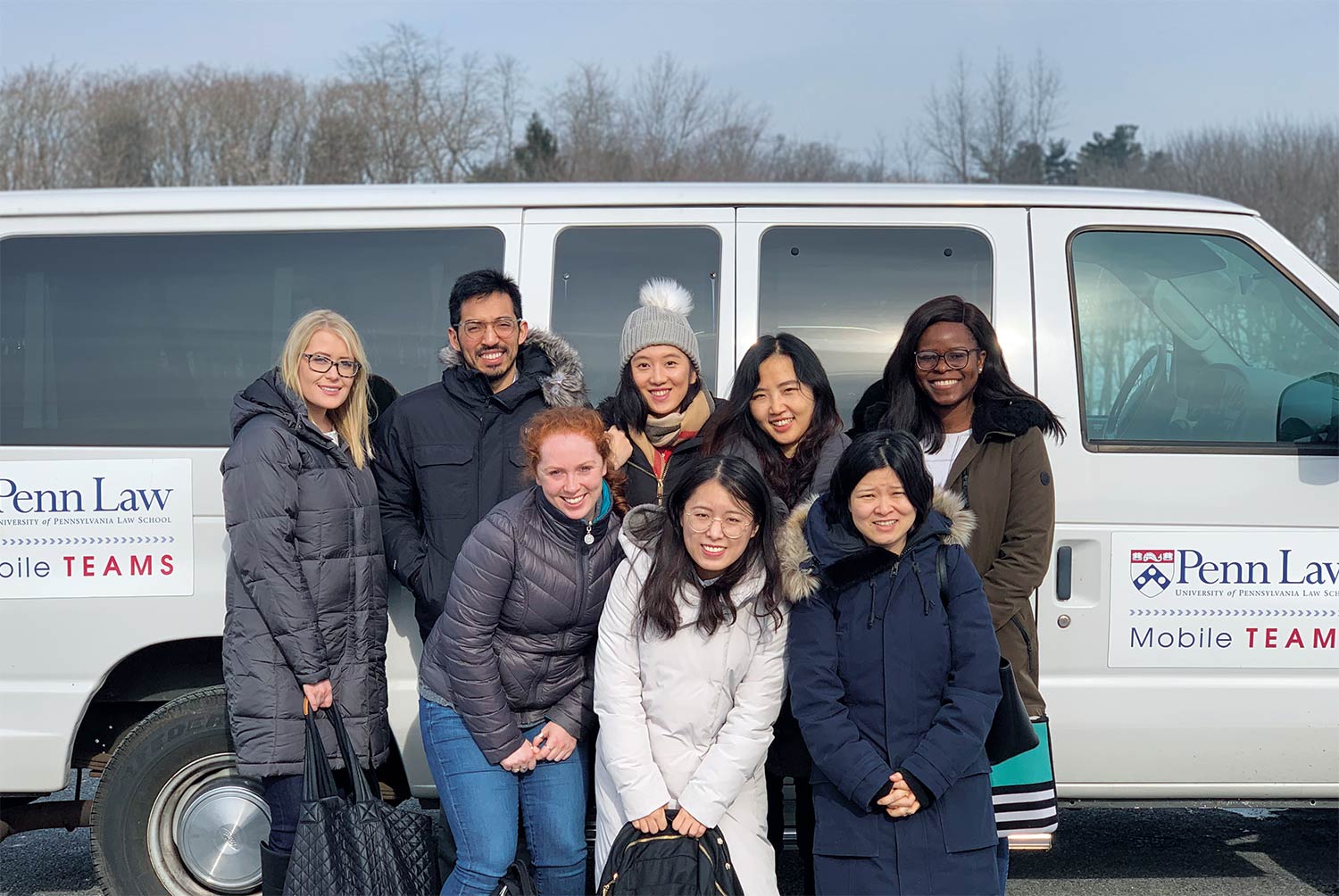 A Spring 2019 Mobile TEAMS crew gears up to offer legal aid in rural parts of Pennsylvania