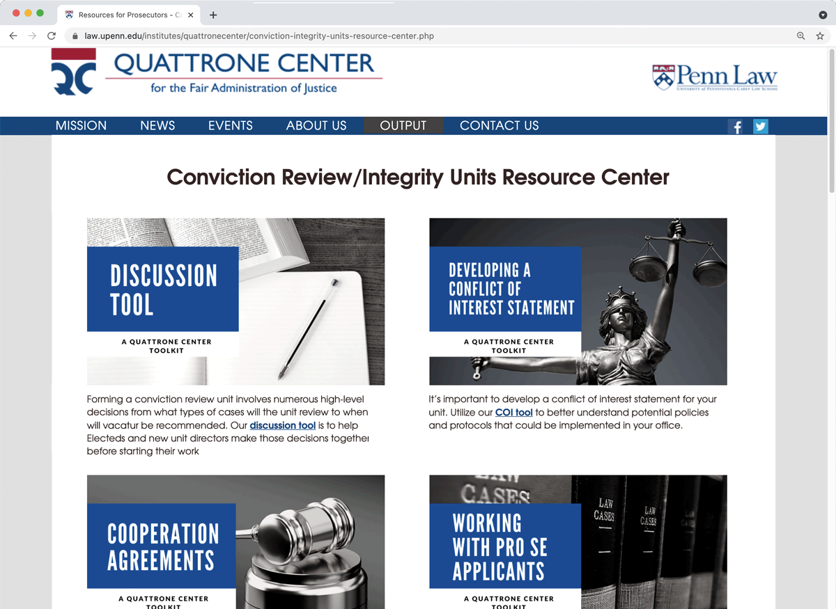 Quattrone Center launches valuable tool for wrongful conviction cases.
