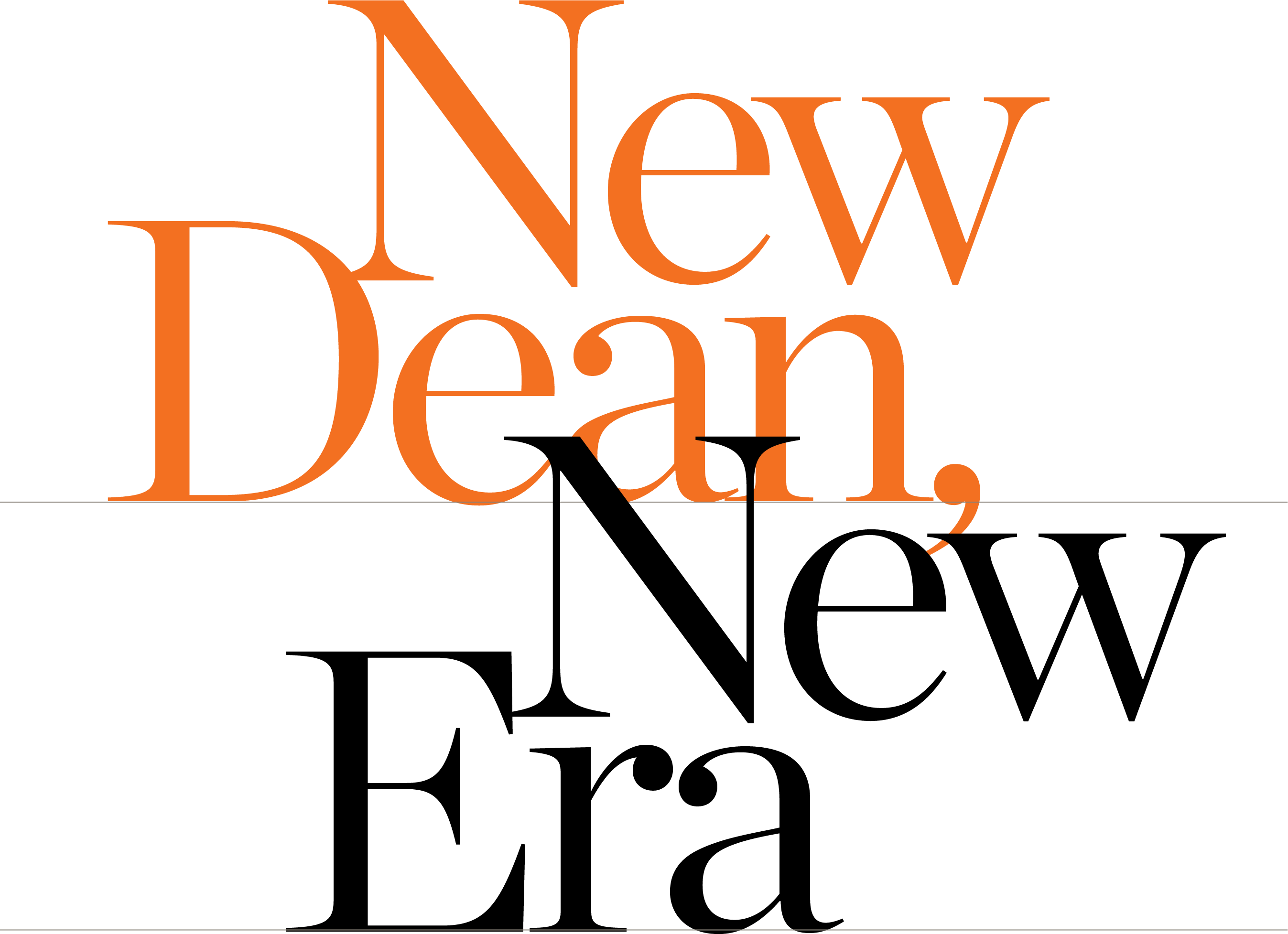 "New Dean, New Era"
